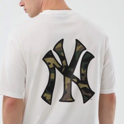 New Era Camiseta Oversized MLB Infill New York Yankees Blanco