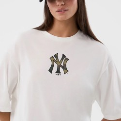 New Era Camiseta Oversized MLB Infill New York Yankees Blanco
