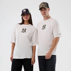 New Era Camiseta Oversized MLB Infill New York Yankees Blanco