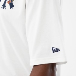 New Era Camiseta Oversized MLB Floral New York Yankees Blanco