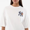 New Era Camiseta Oversized MLB Floral New York Yankees Blanco