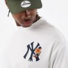 New Era Camiseta Oversized MLB Floral New York Yankees Blanco