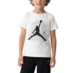 Jordan Camiseta Big Kids' Jumpman Grid Blur Blanco White Niño