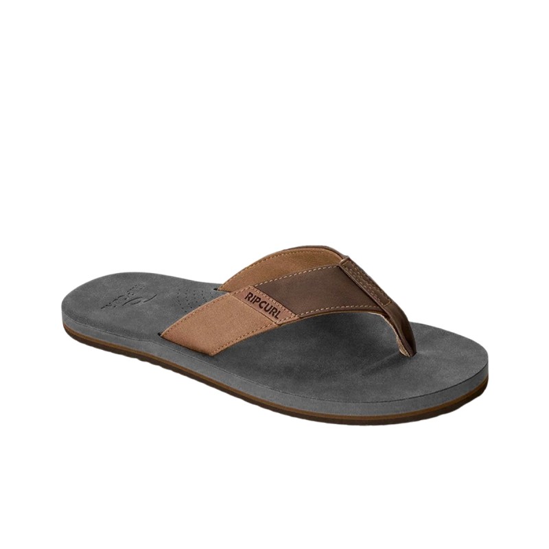 Rip Curl Chancla Bloom Oxford Marrón Gris Oscuro Dark Grey Hombre
