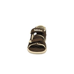 Timberland Sandalia Perkings Row Marrón Beige Dark Brown Niño