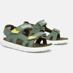 Timberland Sandalia Perkings Row Verde Light Green Niño