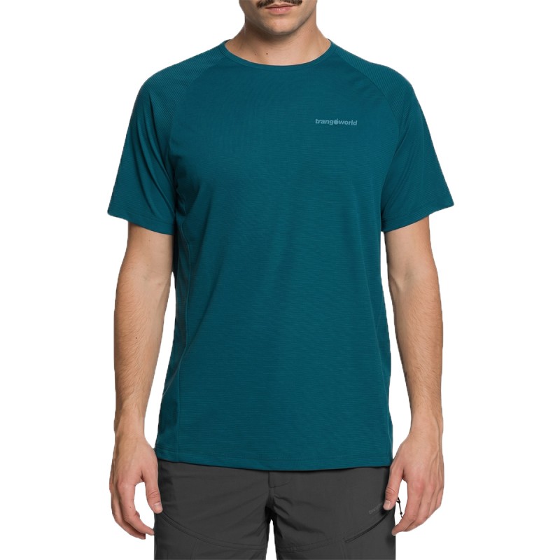 Trangoworld Camiseta Couvet Azul Blue Coral Hombre