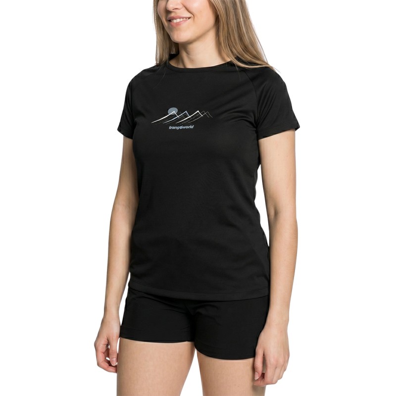 Trangoworld Camiseta Mudgee Negra Caviar Mujer