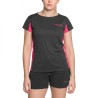 Trangoworld Camiseta Ruente Negra y Rosa Ebony/Pink Glo Mujer