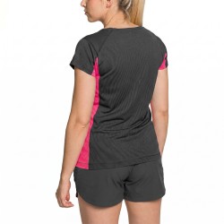 Trangoworld Camiseta Ruente Negra y Rosa Ebony/Pink Glo Mujer