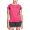 Trangoworld Camiseta Ruente Rosa y Negra Pink Glo/Ebony Mujer