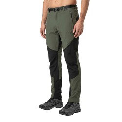 Trangoworld Pantalón Trekking Grisons Verde y Negro Deep Depths Caviar Hombre