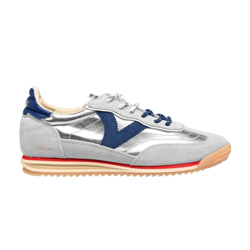 Victoria Zapatilla Saturno Azul Plata Mujer