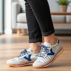 Victoria Zapatilla Saturno Azul Plata Mujer