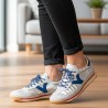 Victoria Zapatilla Saturno Azul Plata Mujer