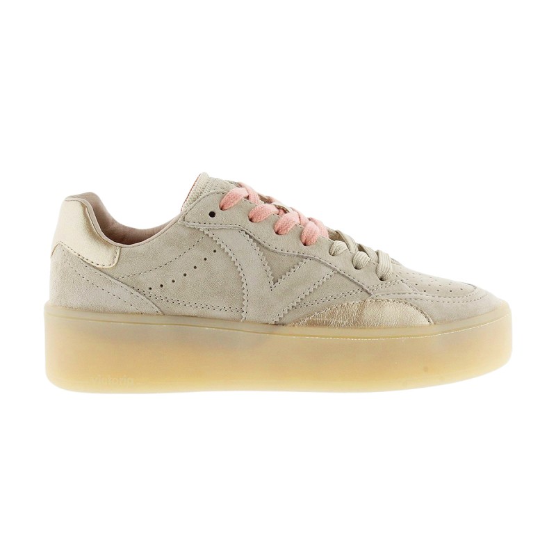 Victoria Zapatilla Turin Beige Mujer