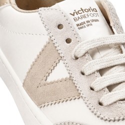 Victoria Zapatilla Barefoot Olmo Blanco Gris Hielo Mujer