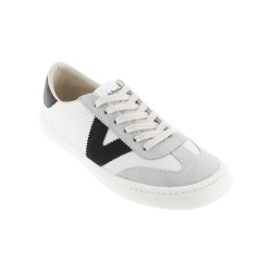 Victoria Zapatilla Barefoot Olmo Blanco Negro Mujer