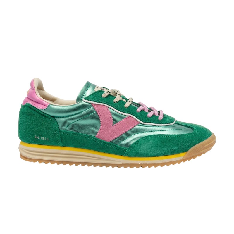 Victoria Zapatilla Saturno Verde Rosa Jade Mujer