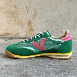 Victoria Zapatilla Saturno Verde Rosa Jade Mujer