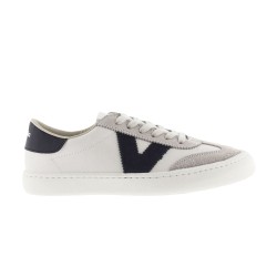 Victoria Zapatilla Barefoot Olmo Blanco Azul Marino Mujer