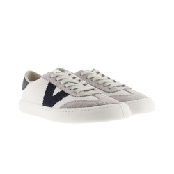 Victoria Zapatilla Barefoot Olmo Blanco Azul Marino Mujer