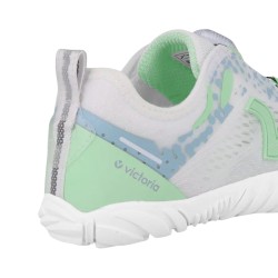Victoria Zapatilla Barefoot Terratech Blanco Verde Aqua Mujer