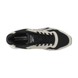 Reebok Zapatilla Glide Negro y Blanco Black White Hombre