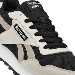 Reebok Zapatilla Glide Negro y Blanco Black White Hombre