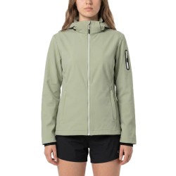 Campagnolo Softshell Ligero Jacket Zip Hood Verde Avocado Mujer