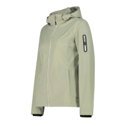 Campagnolo Softshell Ligero Jacket Zip Hood Verde Avocado Mujer