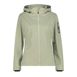 Campagnolo Softshell Ligero Jacket Zip Hood Verde Avocado Mujer