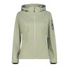 Campagnolo Softshell Ligero Jacket Zip Hood Verde Avocado Mujer
