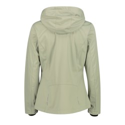 Campagnolo Softshell Ligero Jacket Zip Hood Verde Avocado Mujer