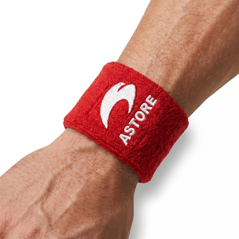 Astore Doble Muñequera Wristband Rojo