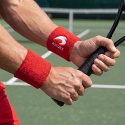 Astore Doble Muñequera Wristband Rojo