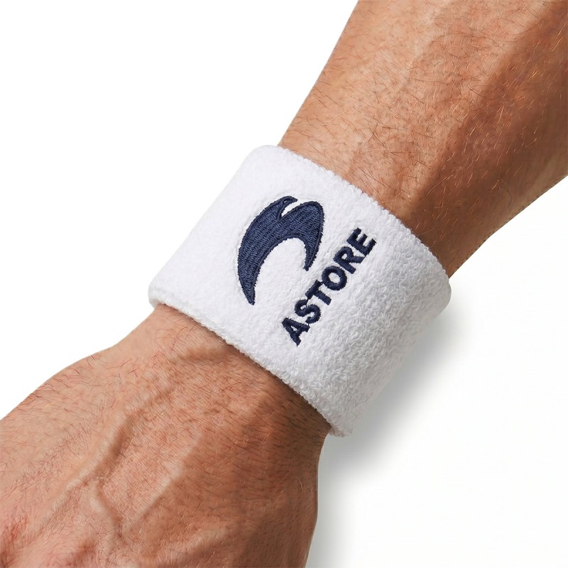 Astore Doble Muñequera Wristband Blanco
