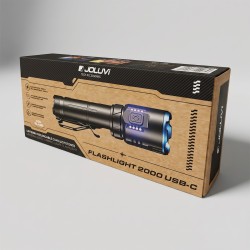 Joluvi Linterna Flashlight 2000 Usb-C Negro