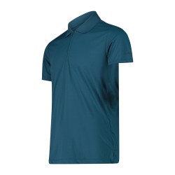 Campagnolo Polo Technical Breathable Outdoor Azul Verdoso Petroleum Hombre