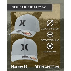 Hurley Gorra Phanto Shores Gris Light Grey Hombre