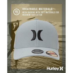 Hurley Gorra Phanto Shores Gris Light Grey Hombre