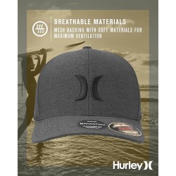 Hurley Gorra Phanto Shores Gris Negro Black Hombre