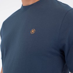 Hurley Camiseta Printing Press Icon Circle Azul Grey Teal Hombre