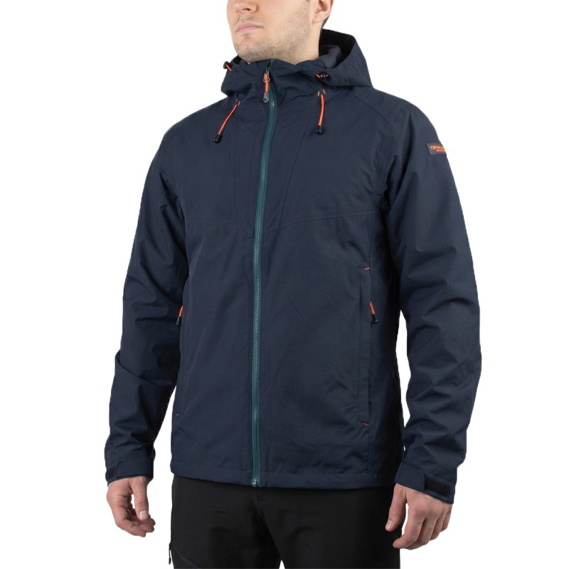 Ternua Workwear Chaqueta Impermeable Deba Azul Marino Dark Marine Hombre