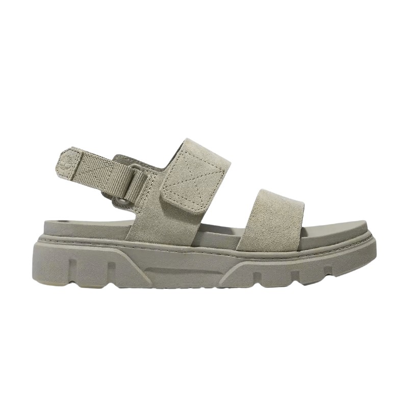 Timberland Sandalia Greyfield Gris Light Taupe Suede Mujer