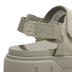 Timberland Sandalia Greyfield Gris Light Taupe Suede Mujer
