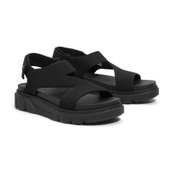 Timberland Sandalia Greyfield Negro Black Knit Mujer