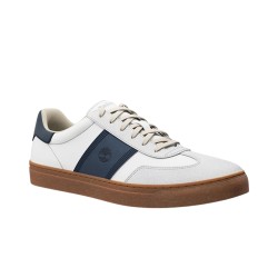 Timberland Zapatilla Lisbon Street Blanco y Azul White Full Grain Hombre