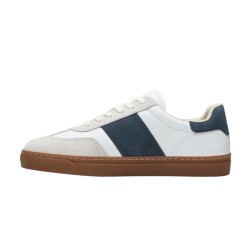 Timberland Zapatilla Lisbon Street Blanco y Azul White Full Grain Hombre