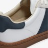 Timberland Zapatilla Lisbon Street Blanco y Azul White Full Grain Hombre